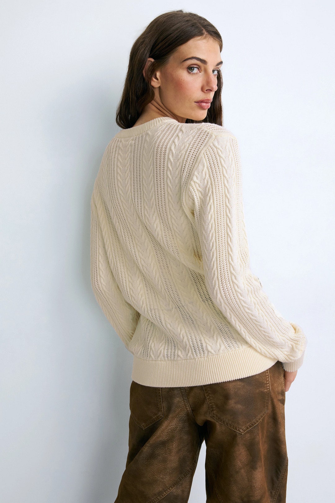 Running Horses Cable Knit Sweater by Terez 2