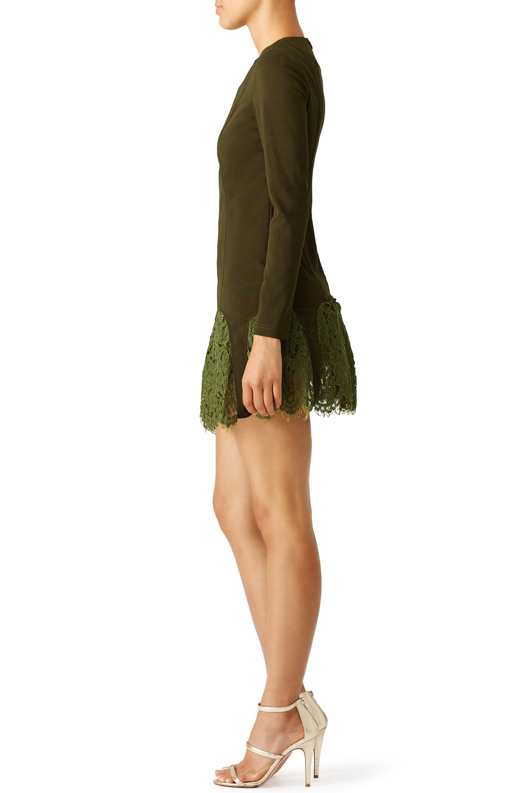 Army Green Desert Paradise Dress by Asilio 2