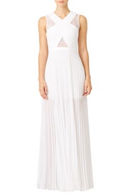White Caia Gown by BCBGMAXAZRIA