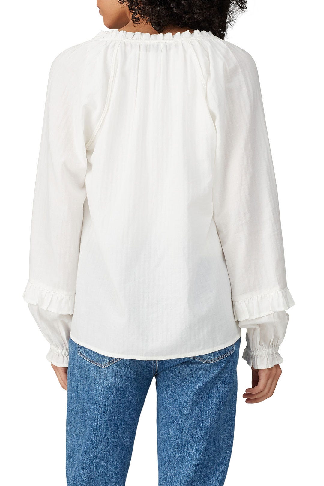 White Tailynn Blouse by PAIGE 1
