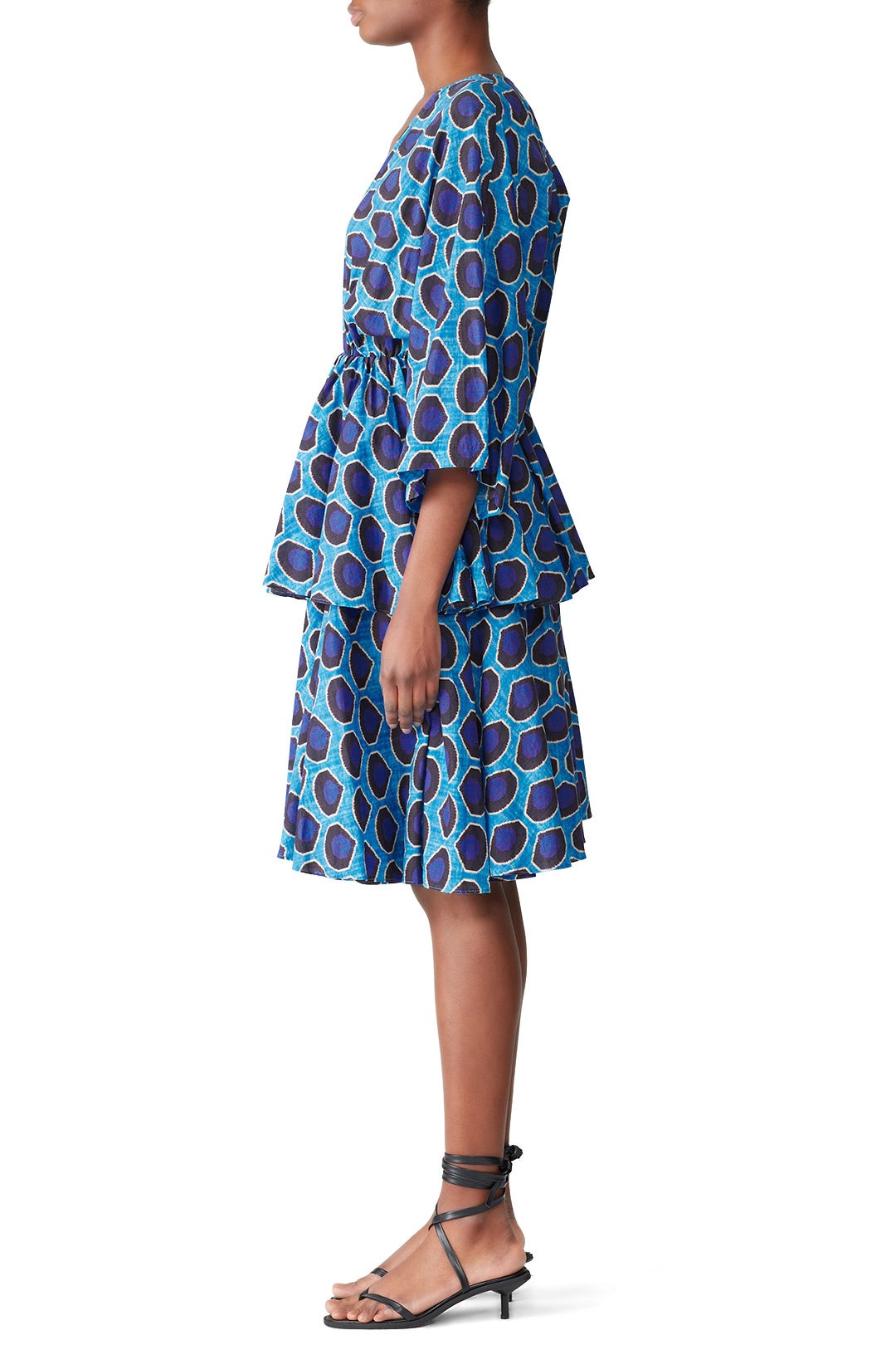 Blue Printed Bella Dress by RHODE 2