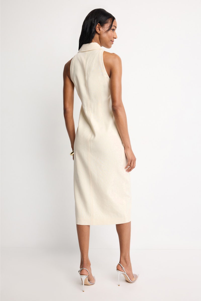 Button Front Racer Midi Dress by TOCCIN X RTR - Photo 2