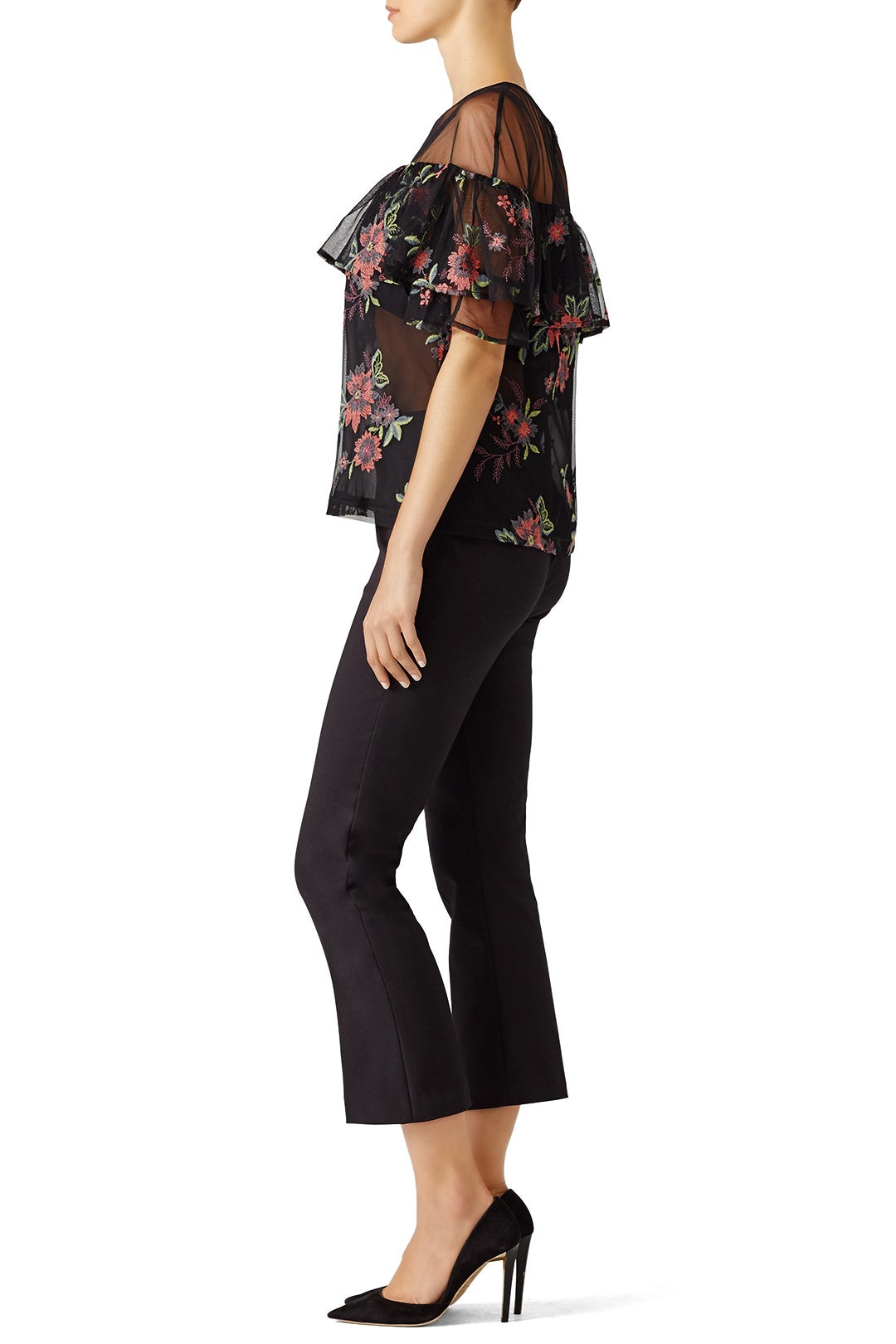 Black Floral Rayna Top by BB Dakota 1