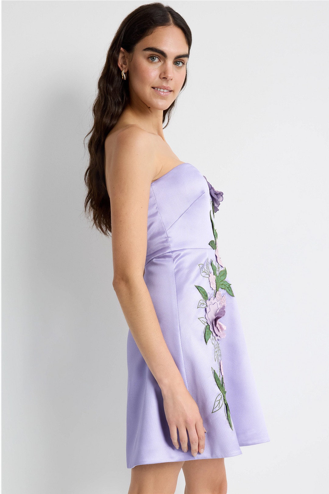 Flower Sash Mini Dress by Badgley Mischka 1