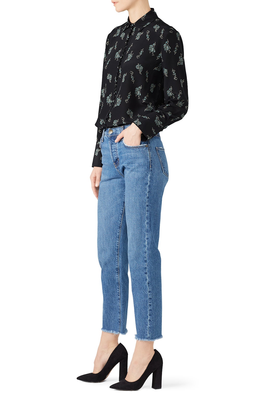 Helek Ditsy Flower Blouse by Club Monaco 1