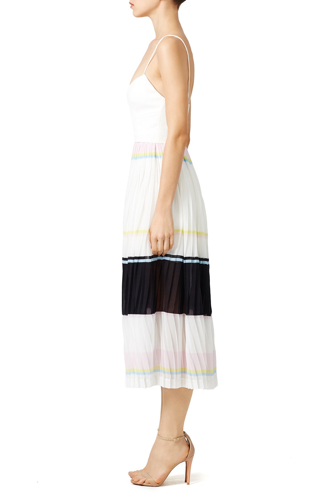 Stripe Pleated Cami Dress by Nicholas 2