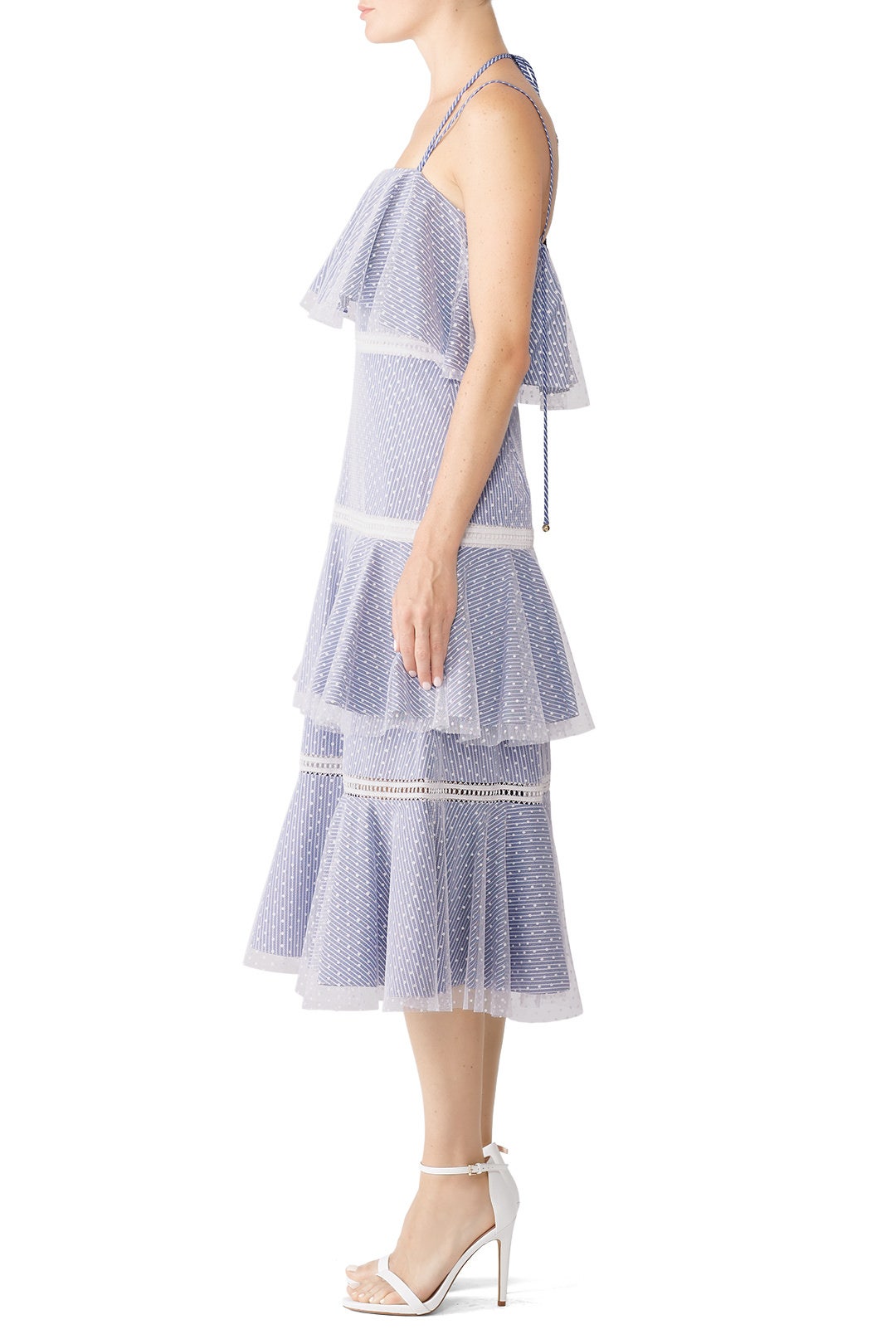 Halter Strap Tiered Dress by Prabal Gurung 2