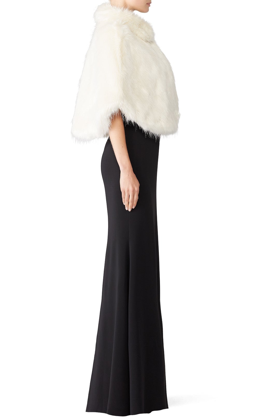 Ivory Camille Faux Fur Cape by Unreal Fur 2
