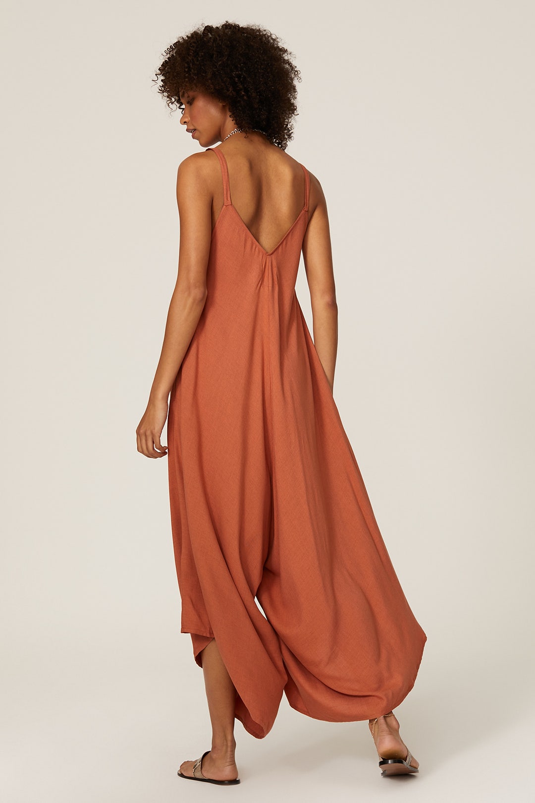Rust Orange Boxy Jumpsuit by Kahindo 1