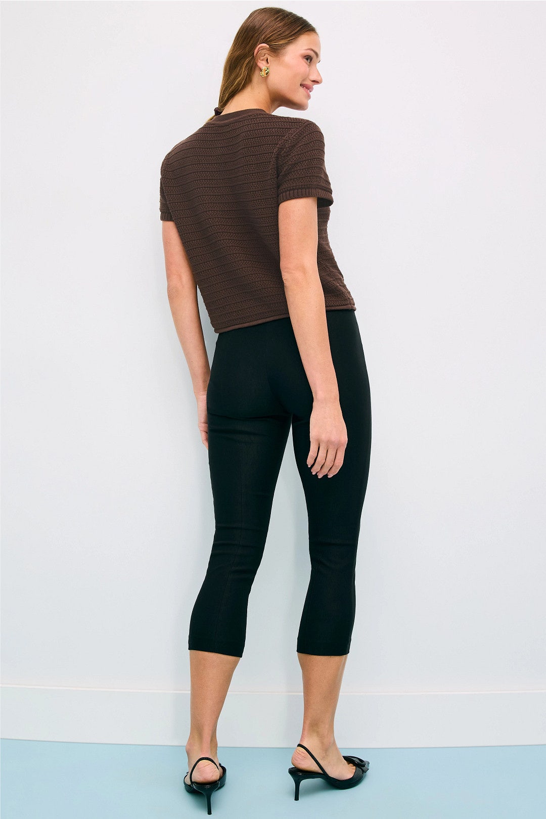 Short Sleeve Cotton Suiting Cardigan by Toccin 2