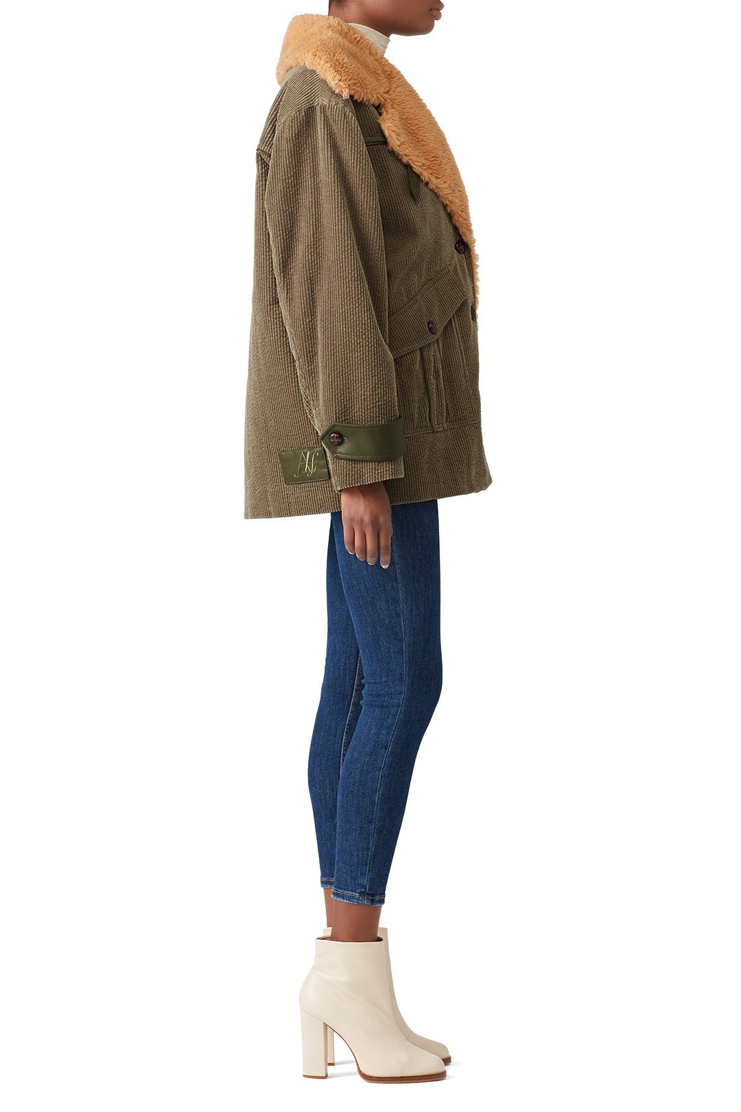 Faux Sherpa Corduroy Jacket by Avec Les Filles 1