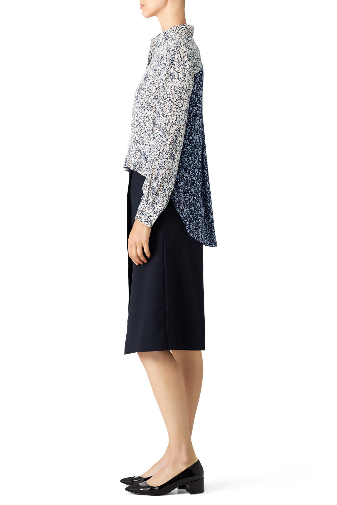 Floral Henley by Derek Lam 10 Crosby 1