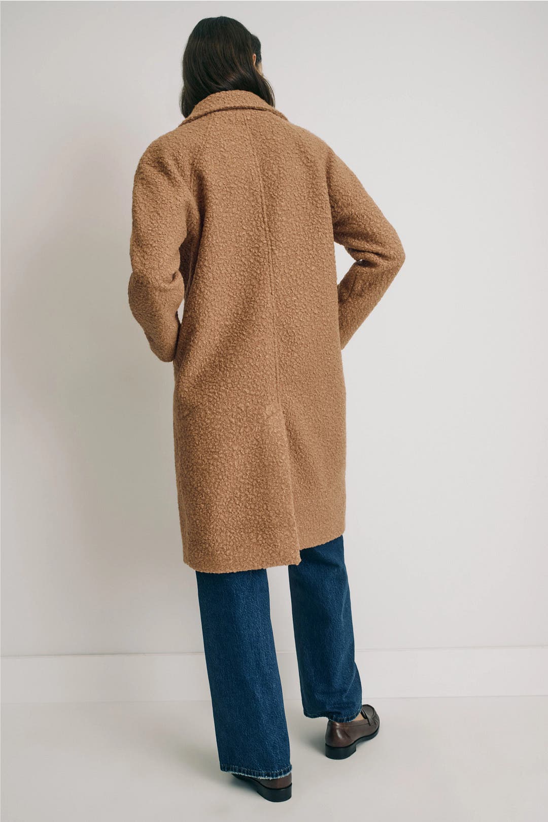 Brown Balmacaan Coat by Ellen Tracy | Rent the Runway