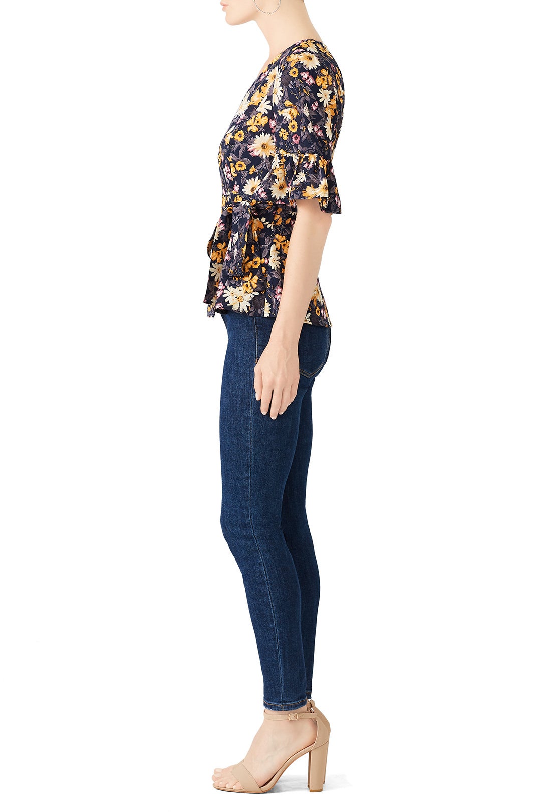 Ruffle Sleeve Wrap Top by J.O.A. 2