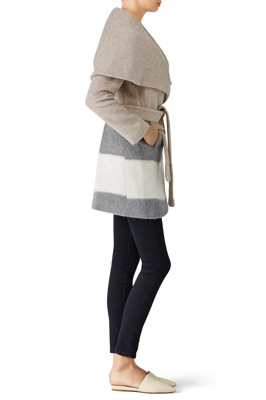 Stripe Sammy Coat by Waverly Grey 2