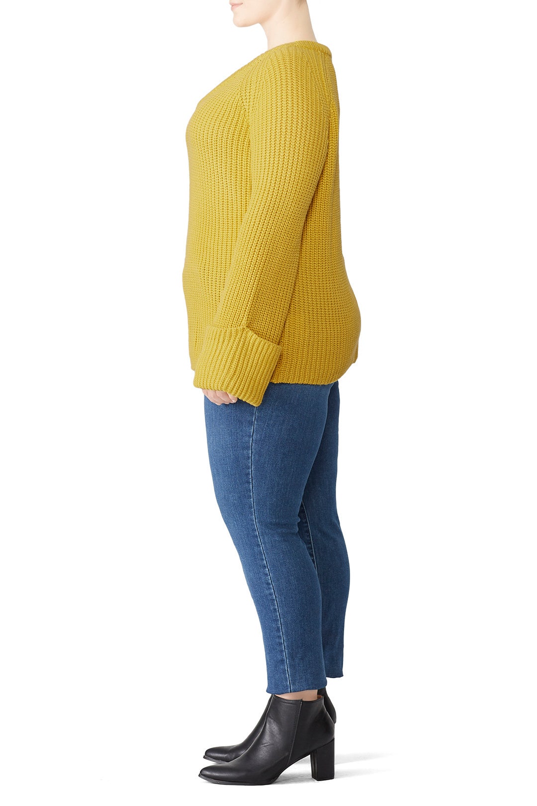 Yellow Relaxed Sweater by LOST INK 1