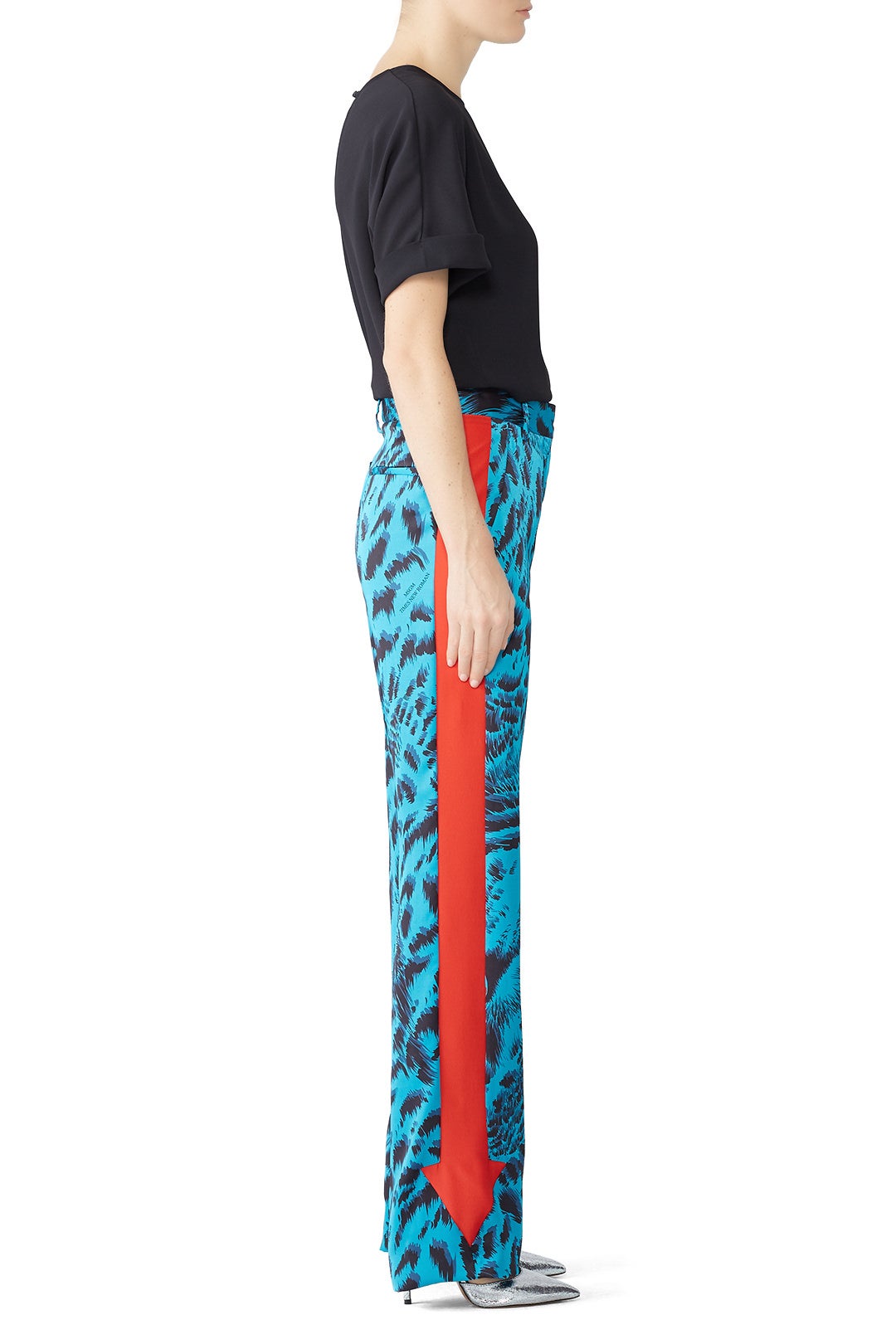 Striped Animal Print Pants by MSGM 2