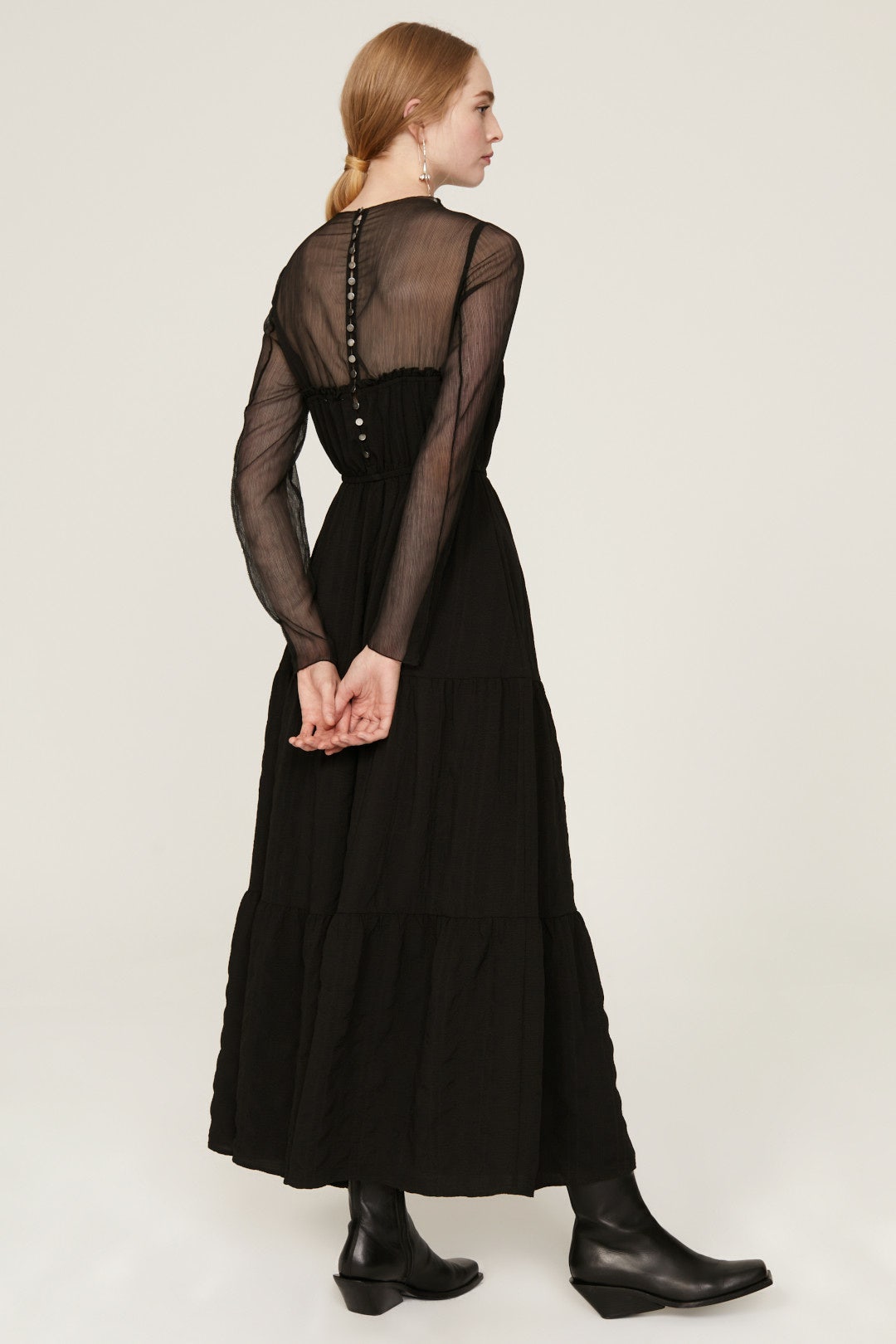 Sheer Midi Dress by Pamela Love x RTR 1