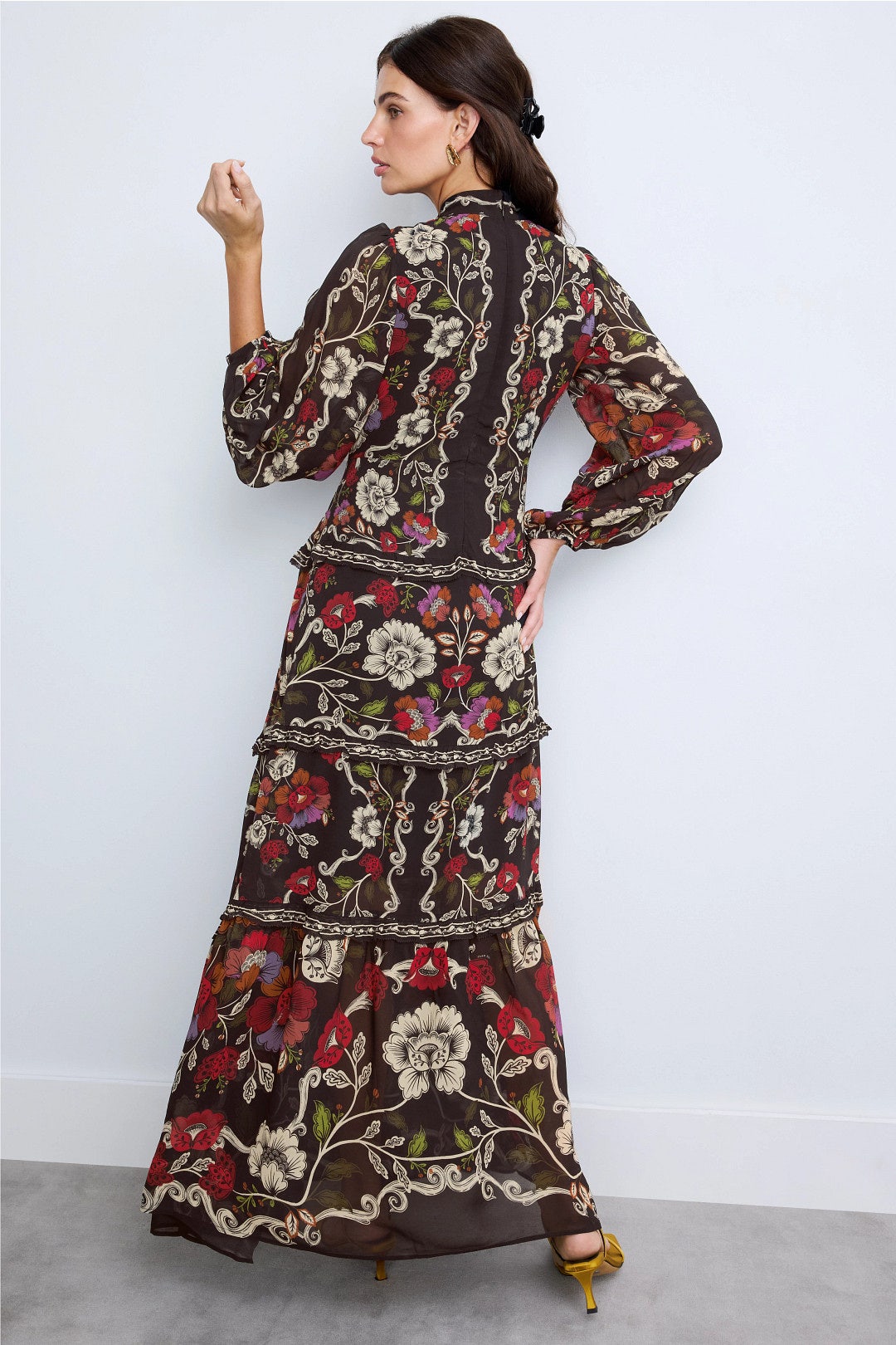 Rococo Flowers Tiered Maxi Dress by FARM Rio 2