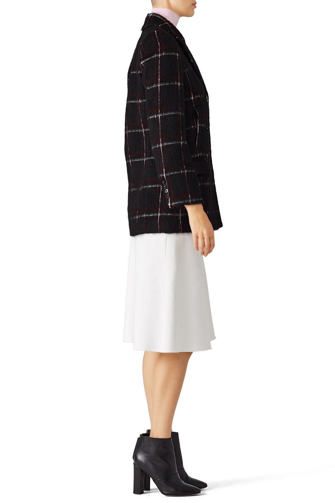 Black Windowpane Coat by The Kooples 2