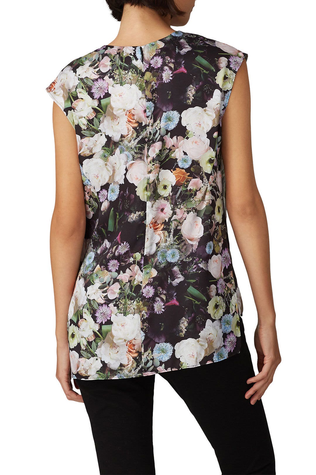 Floral Cowl Neck Top by Adam Lippes x RTR 1