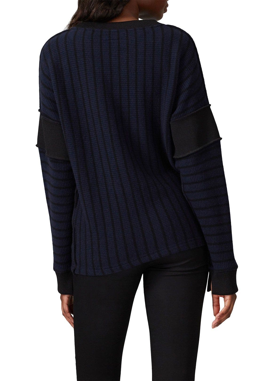Navy Striped Sweater by MM6 Maison Margiela 2