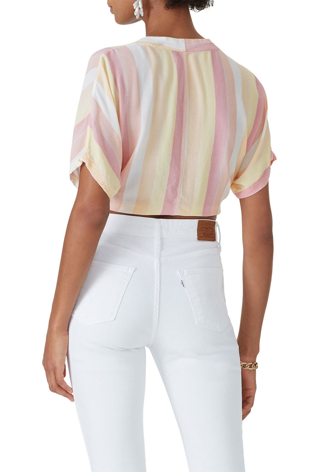 Pink Striped Thea Top by Rails 2