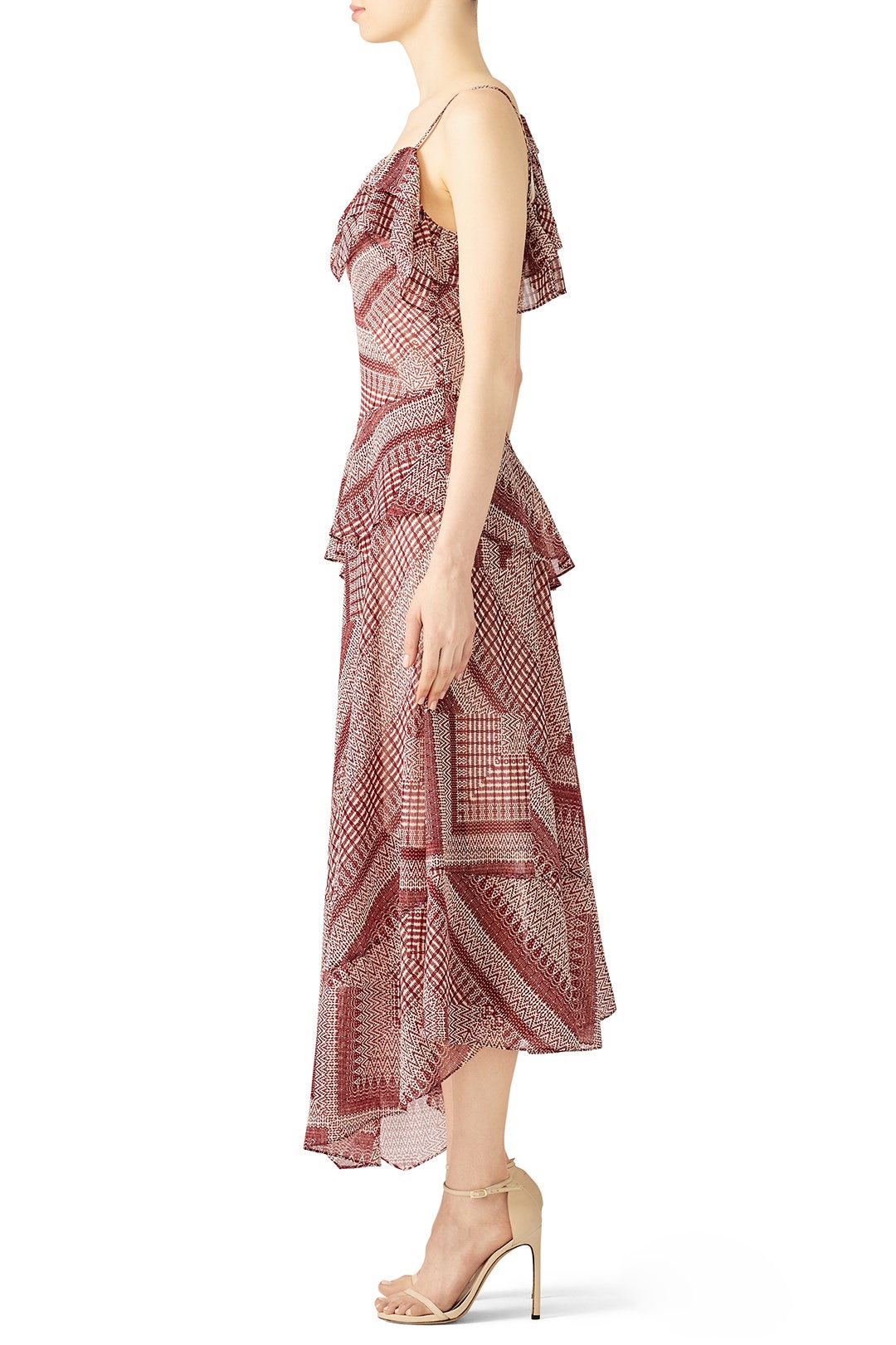 Red Printed Veronica Maxi by Rebecca Minkoff 1