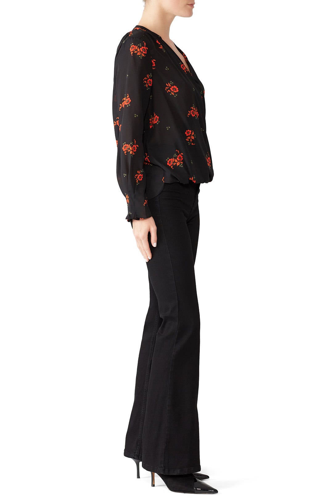 Floral Faux Wrap Top by Scotch & Soda 2