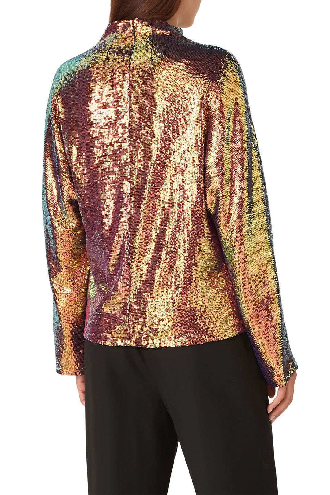Sequin Dolman Top by LAPOINTE 2