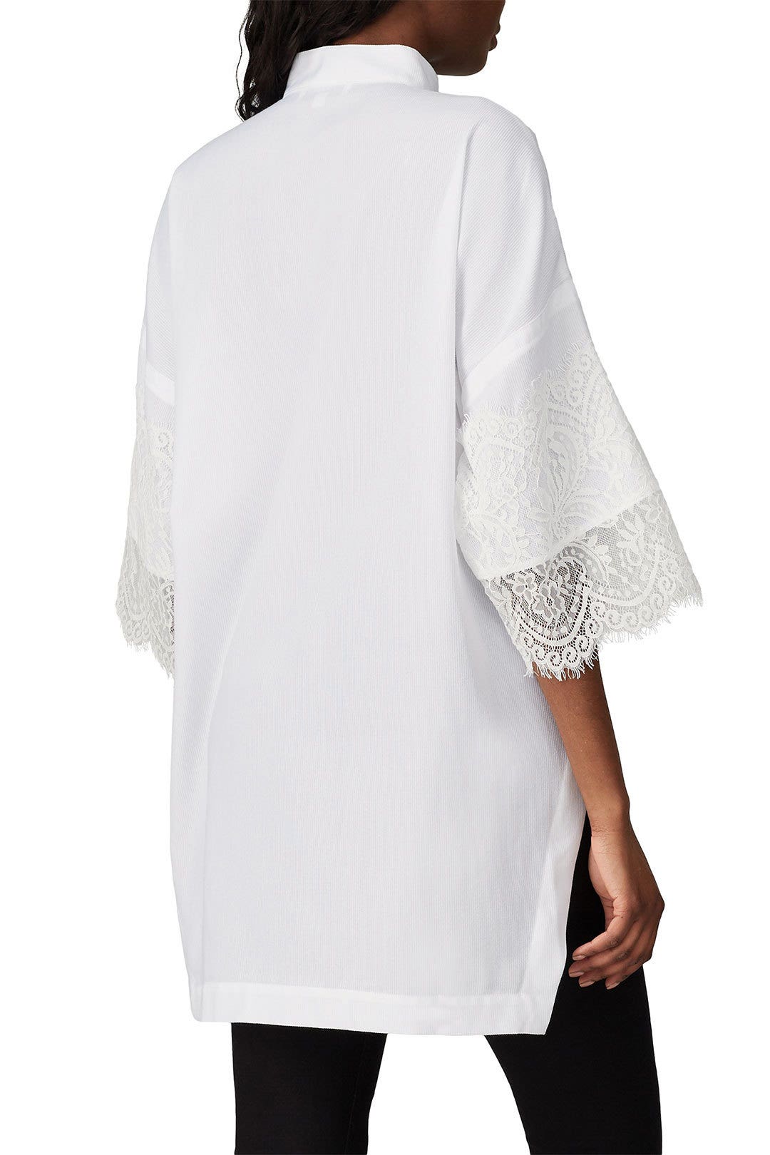 Lace Sleeve Button Down Shirt by Victor Alfaro x RTR 2