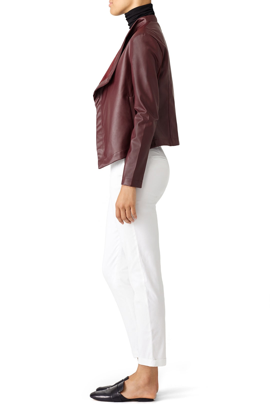Burgundy Lillian Faux Leather Jacket by BB Dakota 2