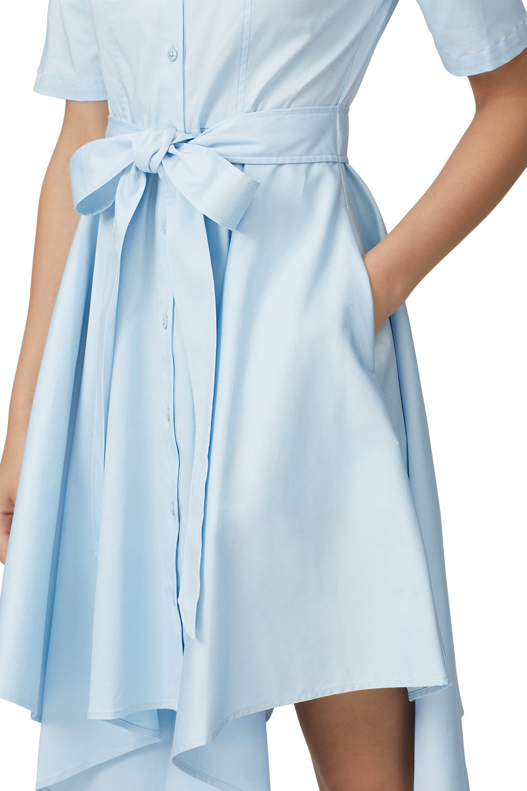Sky Blue Shirt Dress by Badgley Mischka 2