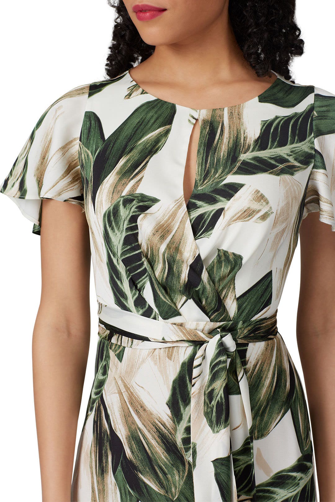 Palm Printed Tie Back Dress by Great Jones 2