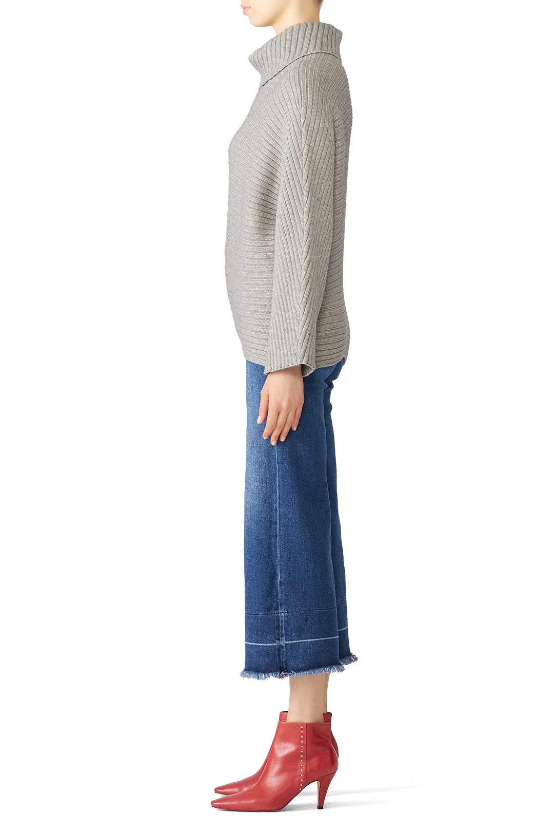 Grey Dolman Sweater by Slate & Willow 1