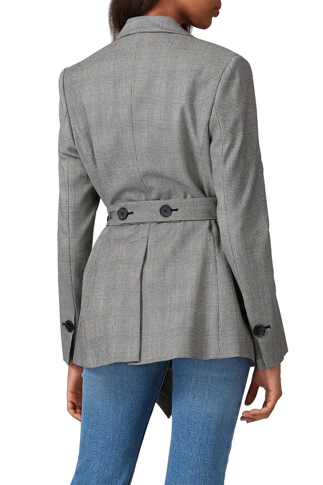 Draped Plaid Blazer by Proenza Schouler 2