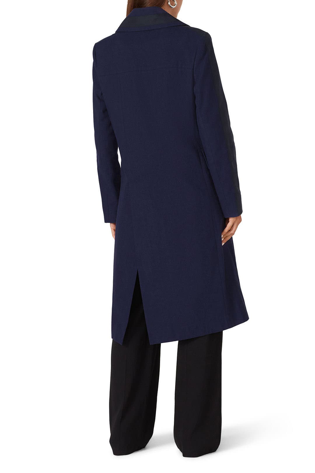 Navy Double Breasted Coat by Victor Alfaro x RTR 1