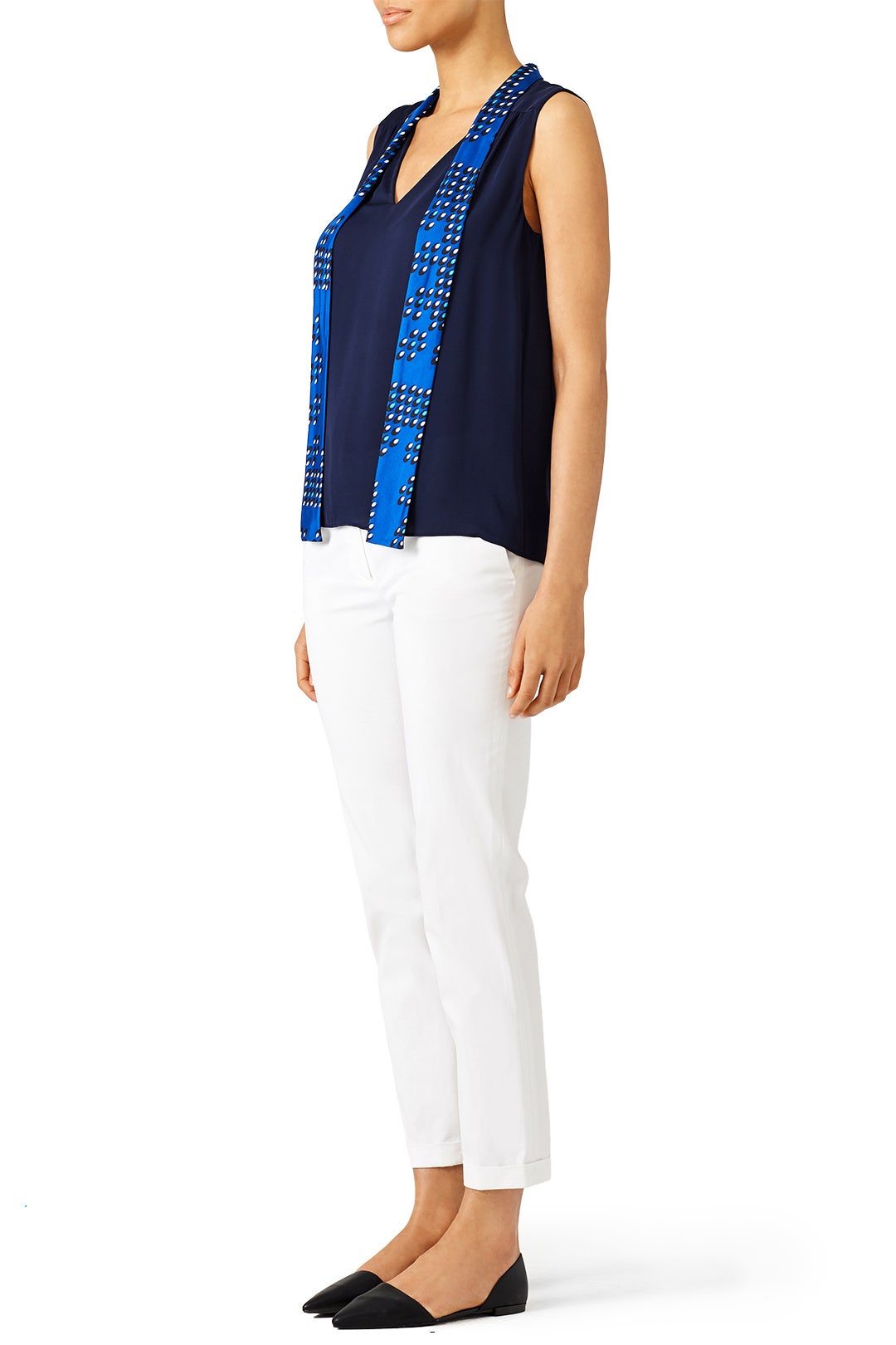 Britni Sleeveless Tie Top by Diane von Furstenberg 1