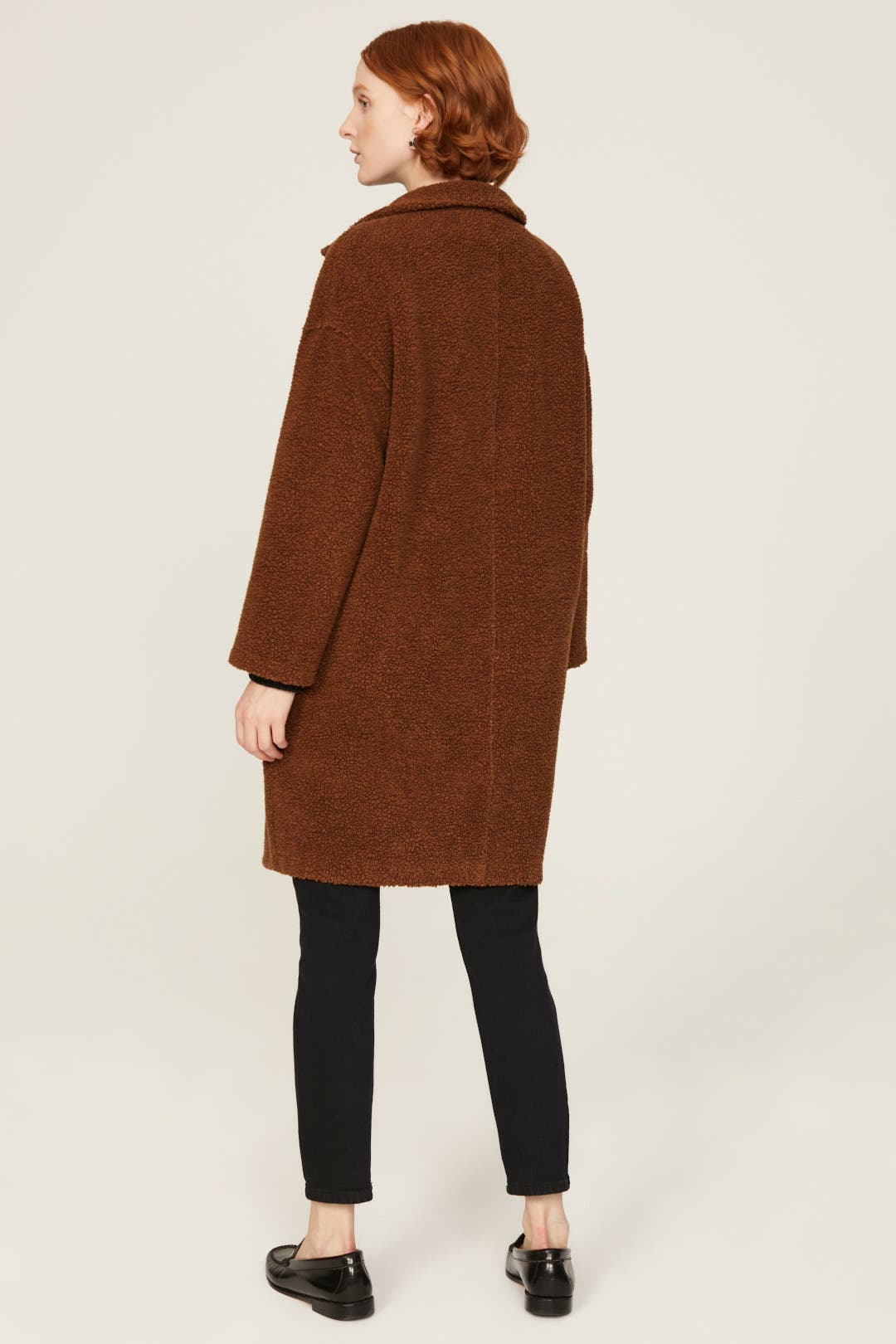 Brown Double Breasted Coat by Harris Wharf London | Rent the