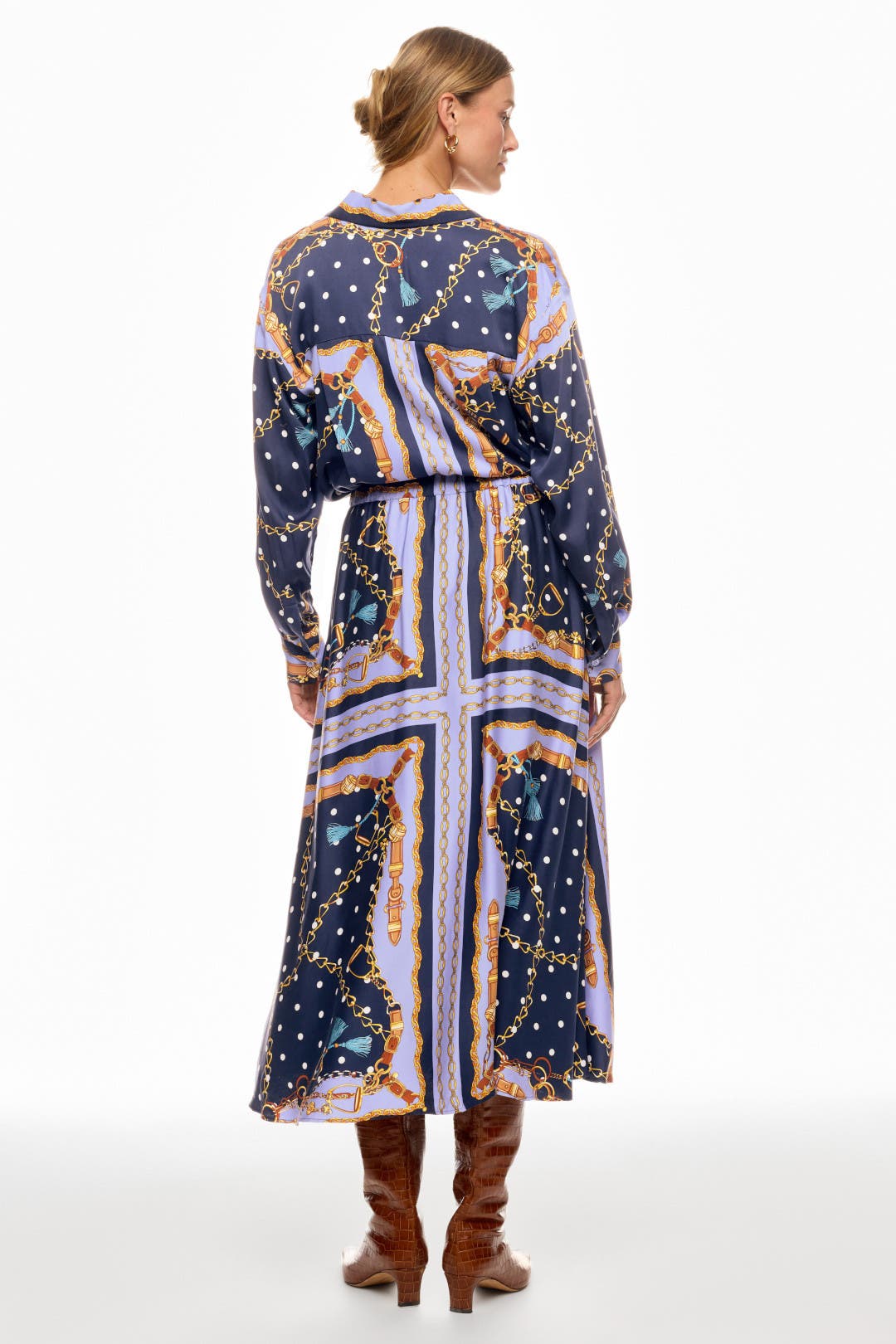 Chain Scarf Print Skirt by Maje | Rent the Runway
