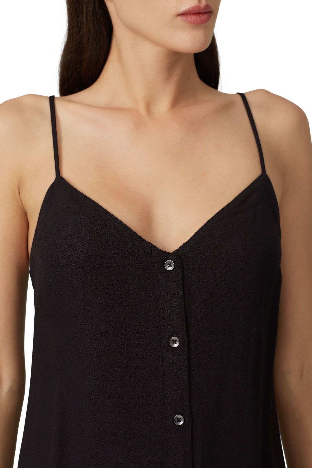 Black Button Front Dress by Splendid 2