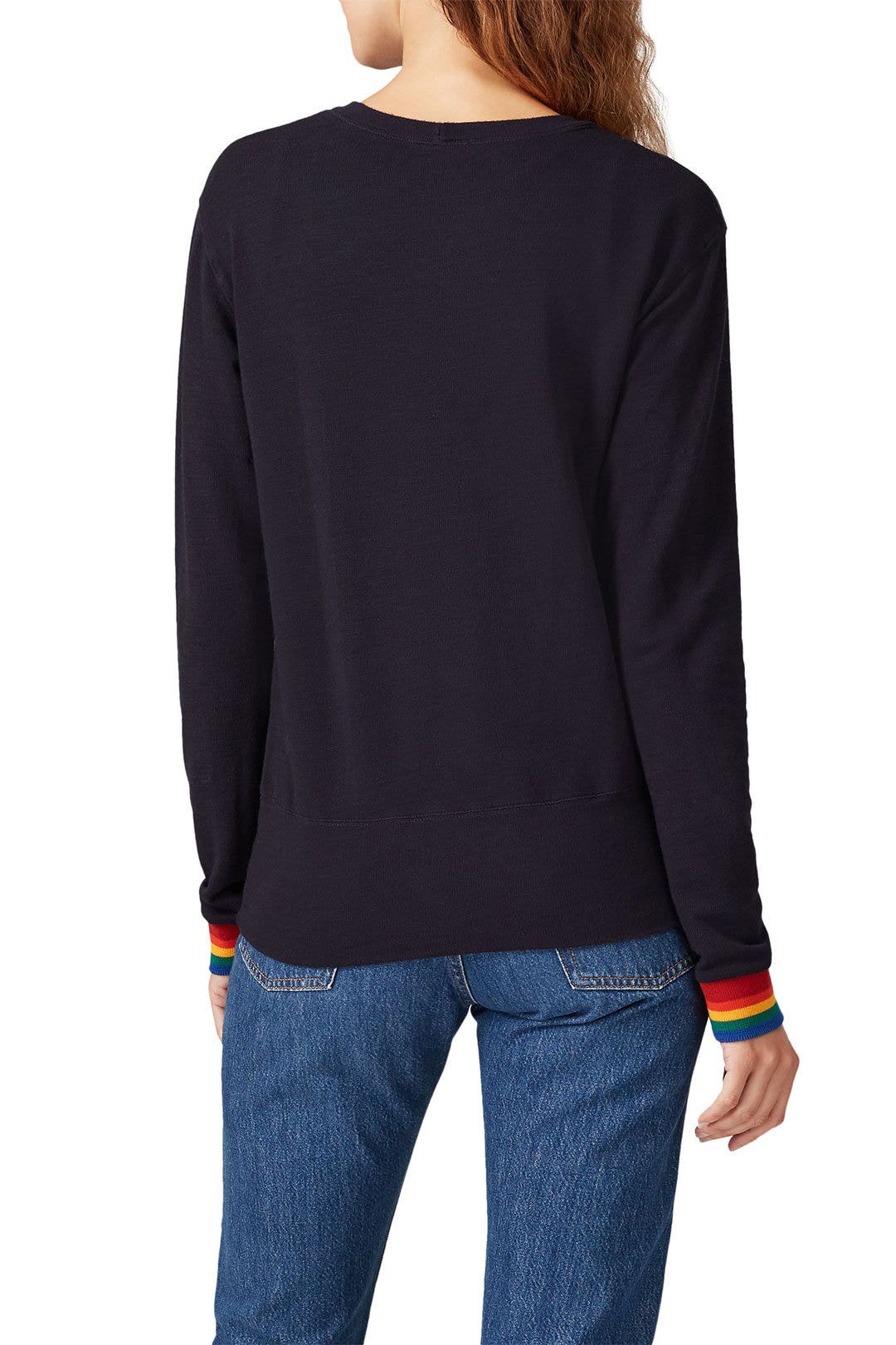 Rainbow Cuff Sweatshirt by MONROW 2