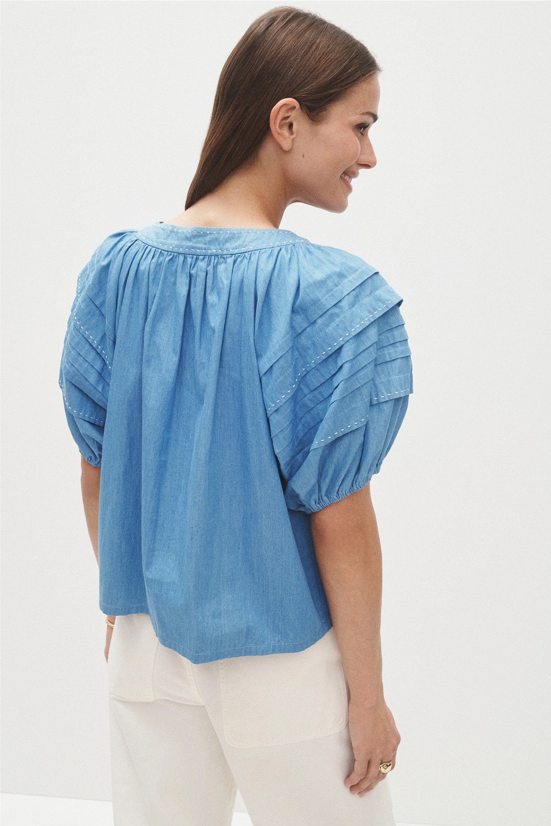 Shay Contrast Stitch Top by Fifteen Twenty 2