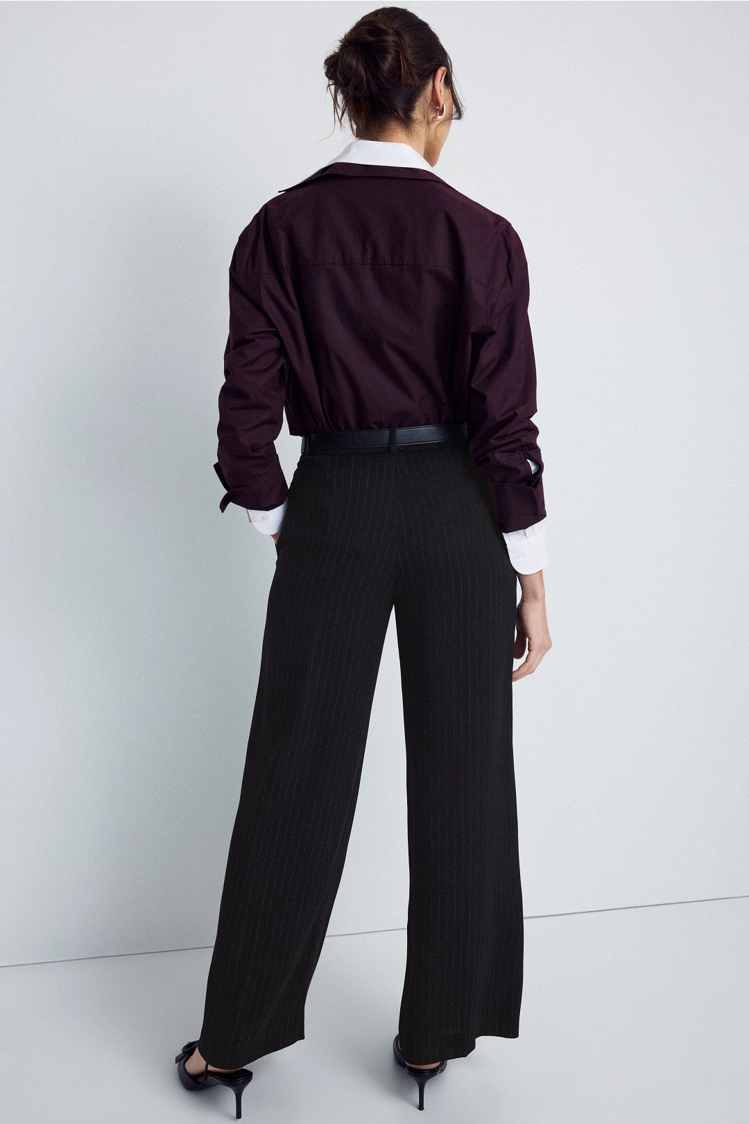 Tiana Pinstripe Trousers by BOSS 2