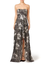 Smoked Ivy Dress by Marchesa Notte
