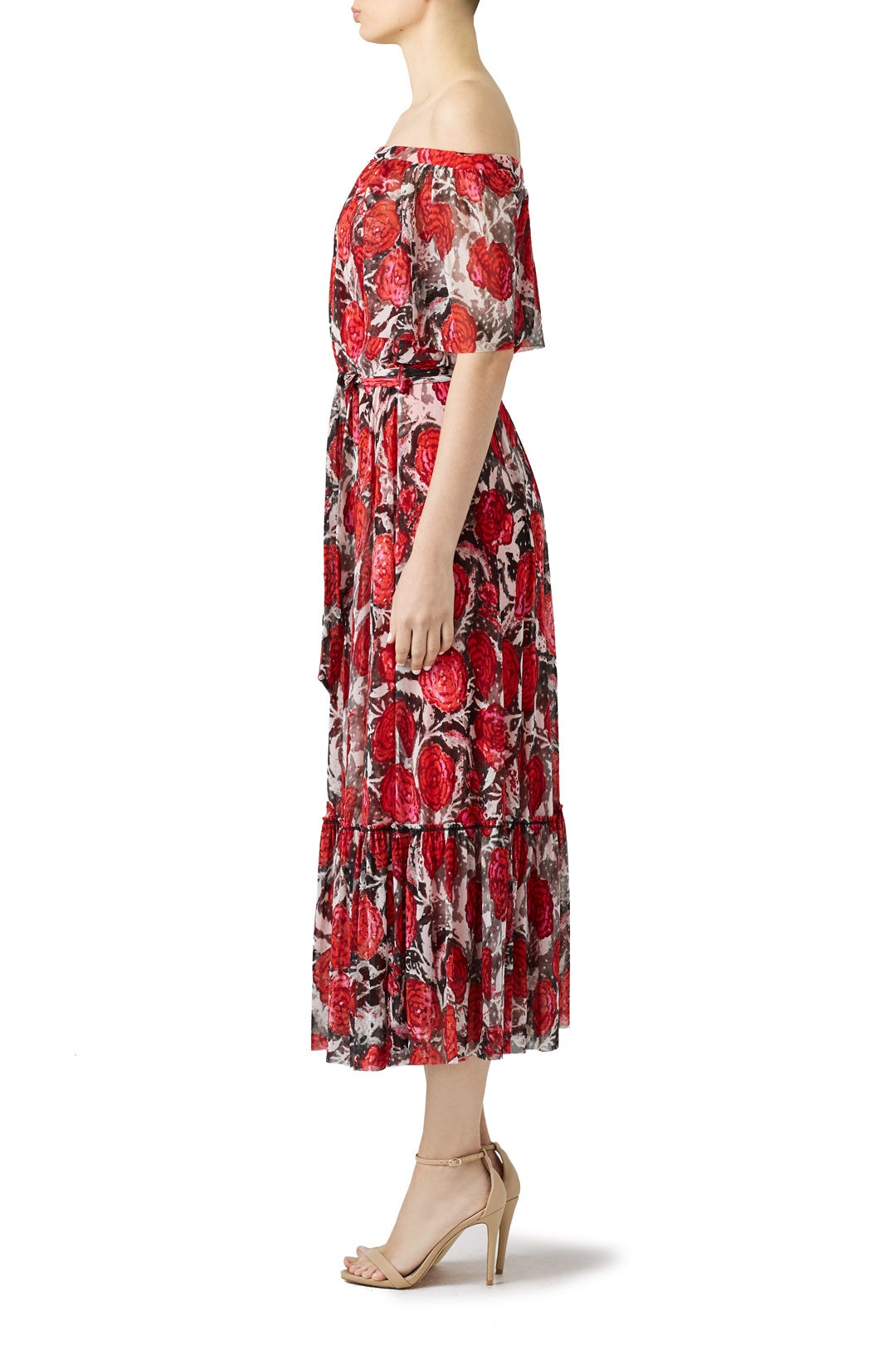 Red Floral Maxi by Fuzzi 2