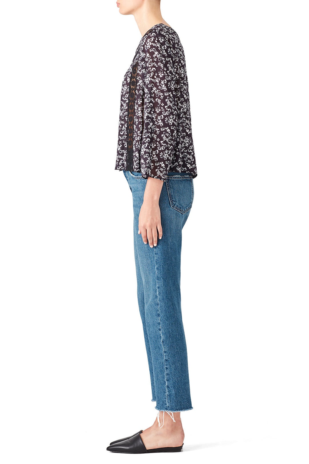 Lace Floral Top by Michael Stars 1