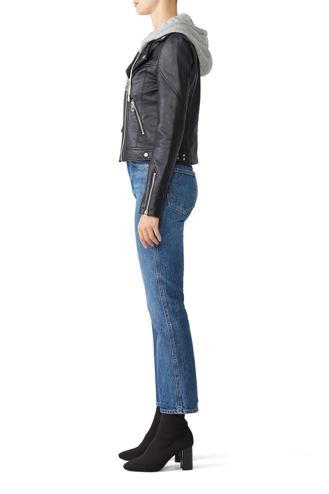 Faux Leather Moto Jacket by Slate & Willow 1