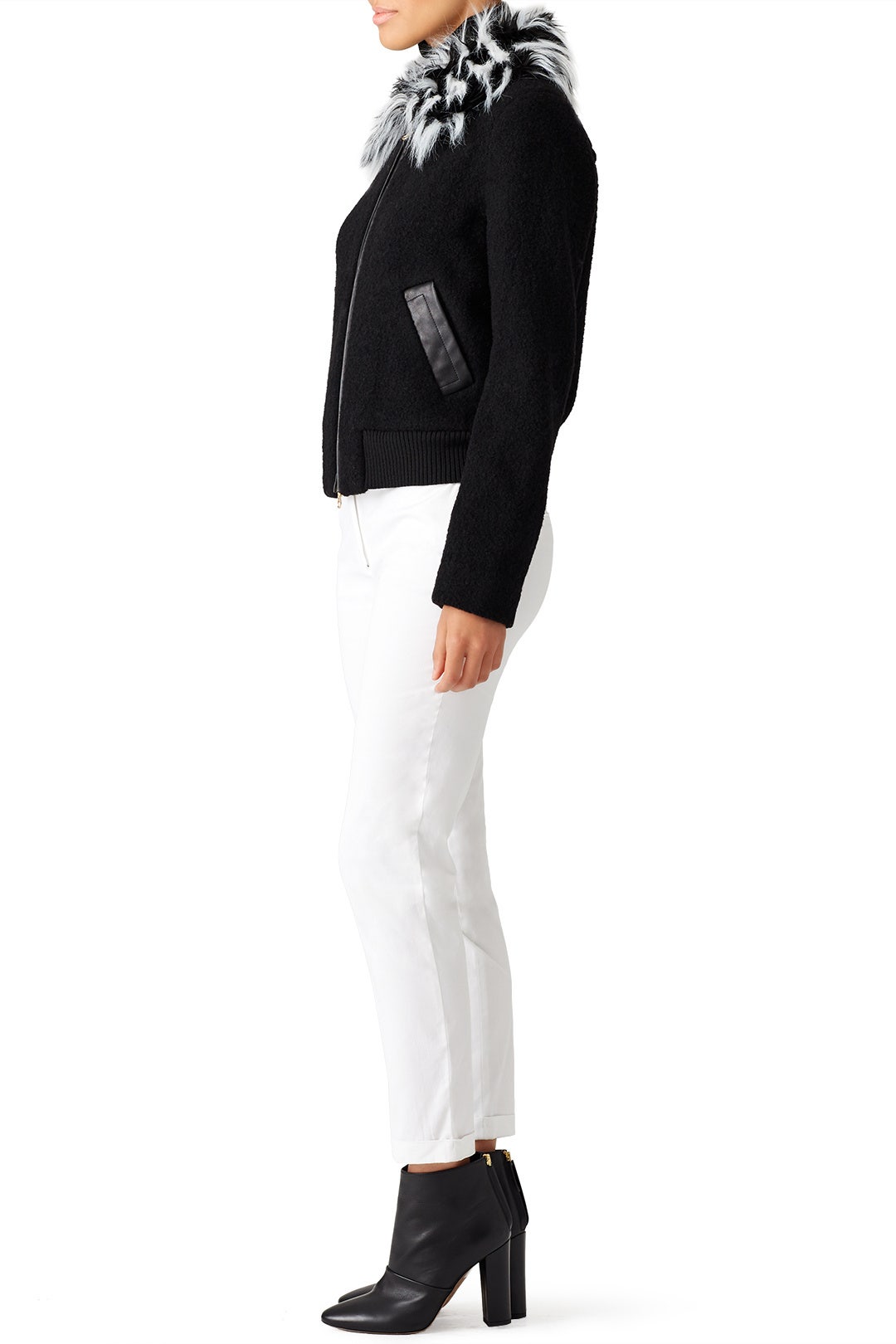 Alea Fur Collar Bomber by Ellie Mae 1