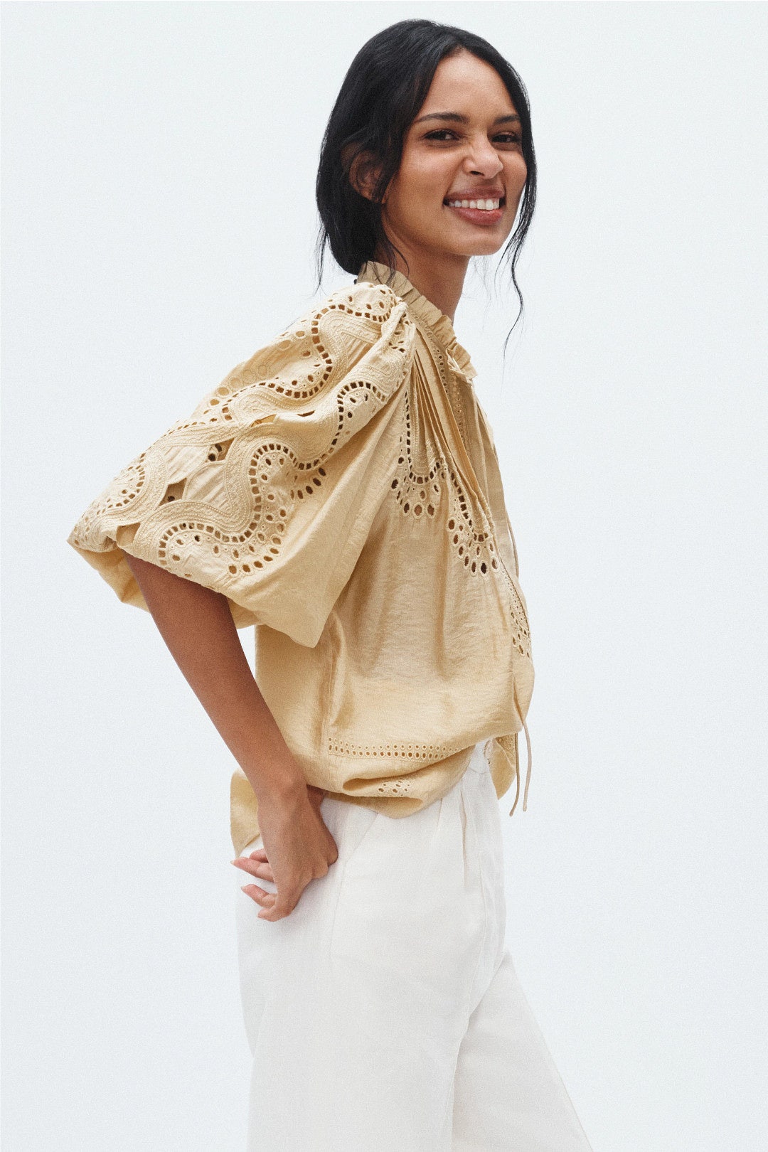 Rhiannon Embroidered Blouse by Reiss 1